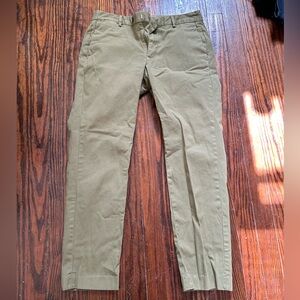 Dark green Bonobos textured chino pants 32x30